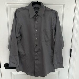Men's Fitted Arrow Dress Shirt Wrinkle-Free Size 15-32/33